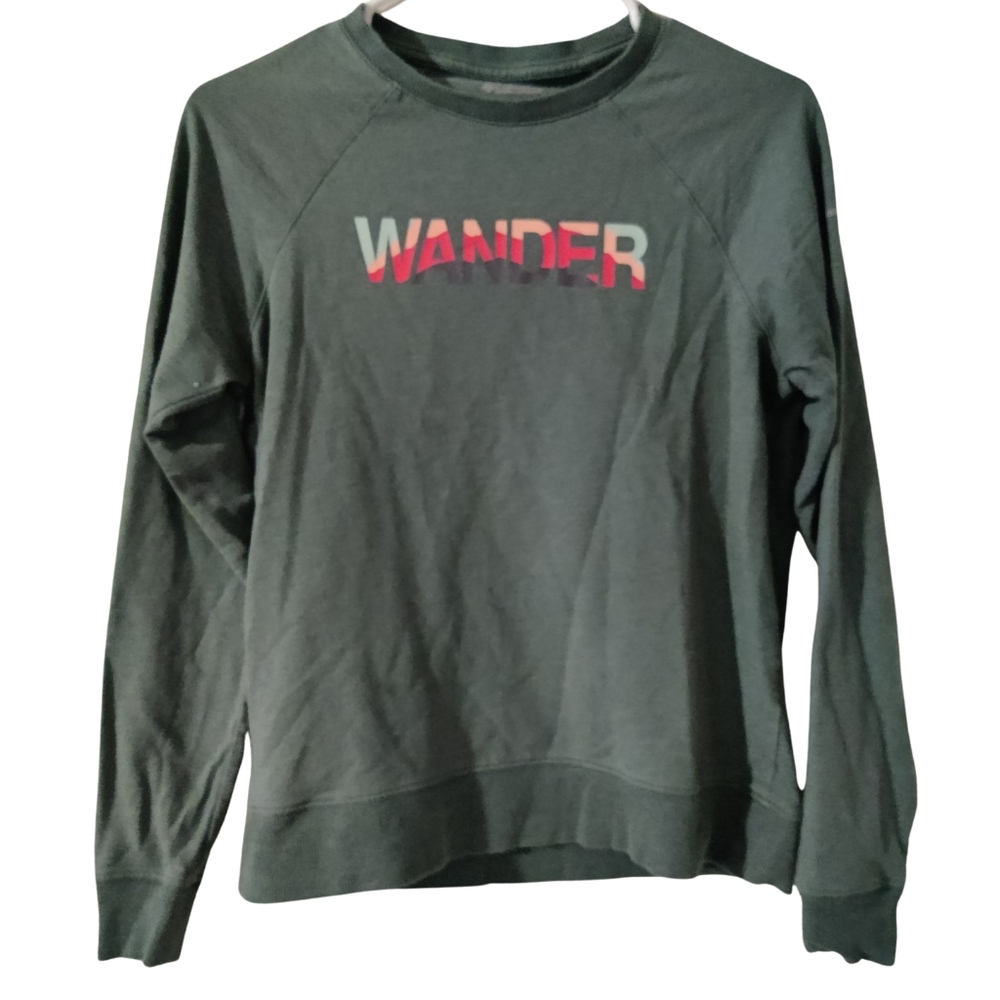 Wander Graphic Crewneck Sweatshirt - Green